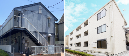 相続対策で購入した物件を運用後に建替えて資産価値向上