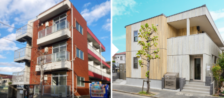 自己資金は投入せず、築40年のマンションを木造2階建てアパートへと建替え